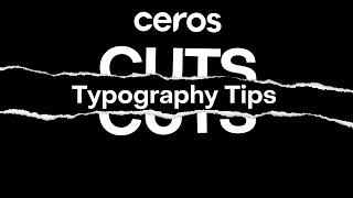 Typography Tips