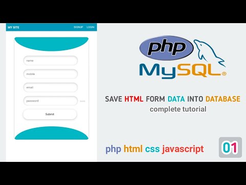 Php Mysql Database html css Form Design