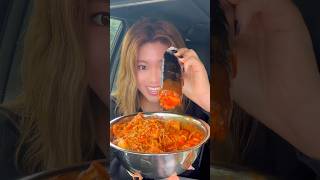 When Asian mom gets hungry while driving… #shorts #viral #mukbang