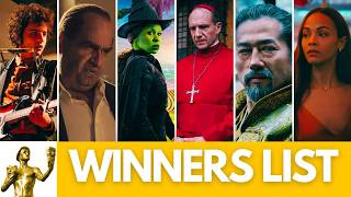 SAG Awards 2025:  Complete Winners List