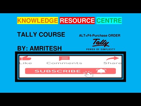 purchase order entry kaise karein |  How to create purchase order voucher By Amritesh (KRC)