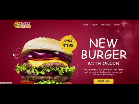 Free Burger restaurant single page application source code | #finalcodelab #frontendprojects