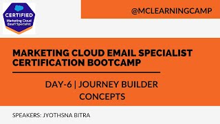 Marketing Cloud Email Specialist Bootcamp 2022 Day6 Journey Builder Concepts