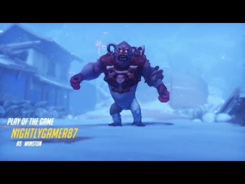 Me getting play of the game (overwatch) #4 with sound effects
