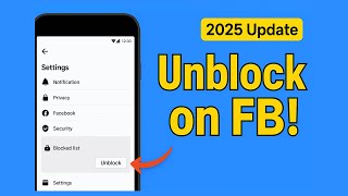 How to Unblock Someone on Facebook App on Android (2025 Updated Method)