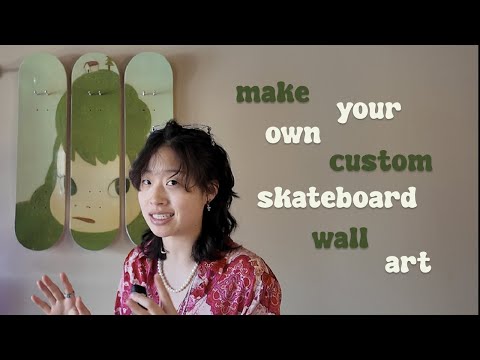 how to make your own skateboard wall art! (yoshitomo nara diy)