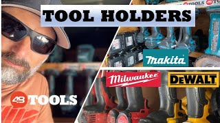 Battery Tool Storage for Milwaukee, Dewalt and Makita from 48 Tools