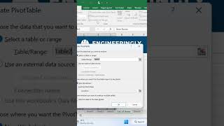 Slicers in Excel #engineeringly #shorts #excel #explore