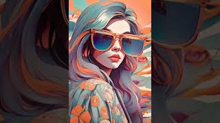레트로느낌의 패션좋은 여성   #shorts
