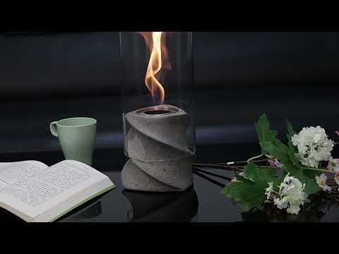 Concrete spin fireplace #fireplace #fireplaceideas #spinfreefire