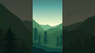 Draw landscape flat design using adobe illustrator #adobeillustrator #procreate #flatdesign