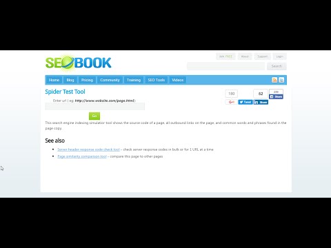 Demo Seo Book Spider Test Tool by Wavemakers co