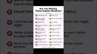 Are You Making These English Mistakes?#EnglishSpeaking #FluentEnglish #englishLearnEnglish