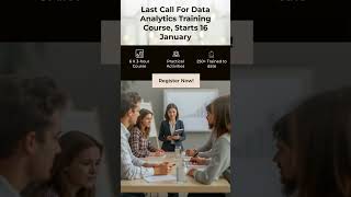 Last call for Data Analytics Training Course, starts 16 January