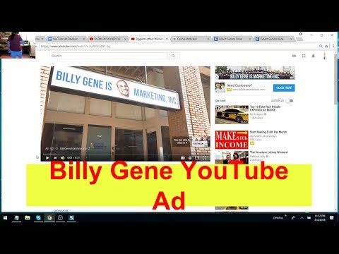 Billy Gene YouTube Ad