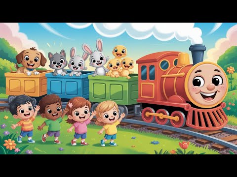 The Choo Choo Train | Count 1 to 5 on the Happy Train with Cute Animals