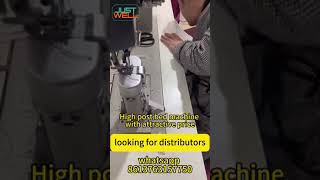 8365 High post bed sewing machine with double needle #leathermachine #handbags #factory