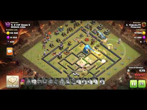 Th 12 best war army 💂💂💂 .. Easy three star attacks by clan mates..