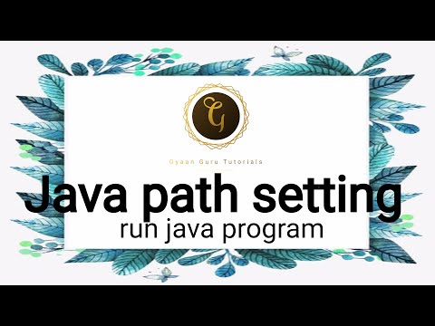 Java path setting and location