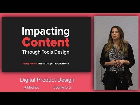 Digital Product Design - Impacting Content Through Tools Design