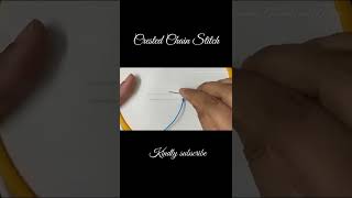 Crested Chain stitch #shorts #ytshorts #1minutetutorial  #chainstitch
