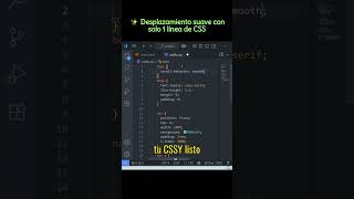 desplazamiento suave con css #programacionweb #desarrolloweb #programadoresweb #javascript #html