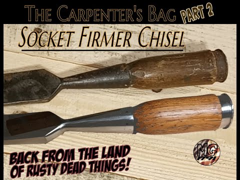 Antique Socket Firmer Chisel back from the dead - Restored and ready to work!