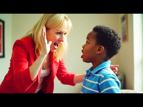 Wealthy Woman Slaps Black Boy, Freezes When He Shouts, 'My Father Is Your Boss!'