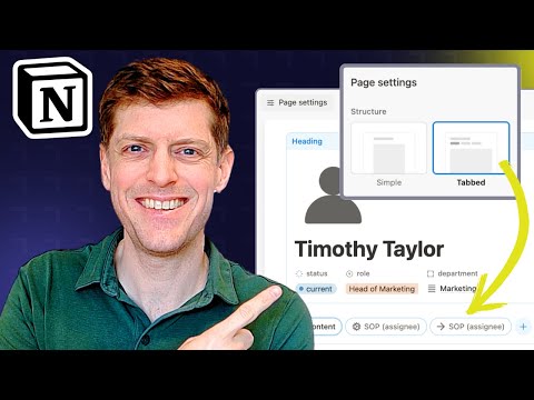 How to use Notion database Tabs (AMAZING update!)
