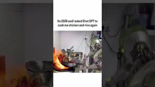 It’s 2028, and ChatGPT’s no longer just answering questions - it’s cooking dinner too 🍗🤖