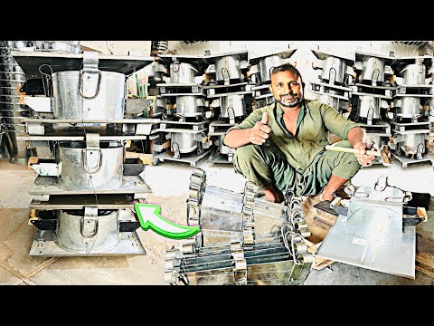 How to make an Iron Wood Burner Stove: Step-by-step DIY Guide and Construction Process.