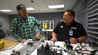 Vaughn Gittin Jr. Checks out UTI’s Innovative Robotics and Automation Technology | UTI