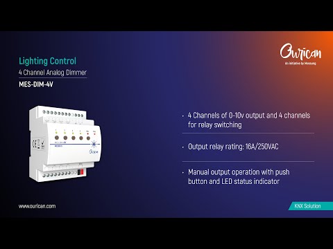 4-channel analog dimmer | MES-DIM-4V | #homeautomation #smarthome #multifunctionalactuator