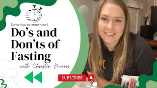 Do’s and Don’ts of Fasting - Helpful tips! #intermittentfasting #fastingforfatloss #fasting