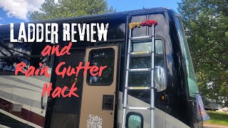 Telescoping Multi-Use Extension Ladder Review and RV Rain Gutter Hack #rvlife #review #amazon #rv
