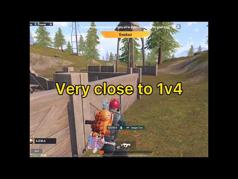 Close encounter 1v4 #bgmi #pubgmobile