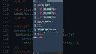 Neon squares animation | HTML, CSS & JS