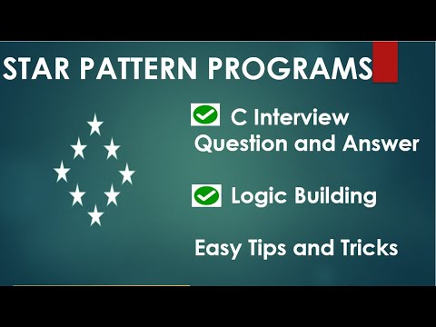 Hollow Star Pattern programs in C in Hindi | C Interview Questions and Answers