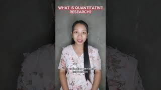 WHAT IS QUANTITATIVE RESEARCH?