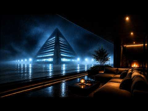 Obsidian [Rain City Lounge] Rain Ambient for Sleep & Focus (2 Hours) 4K