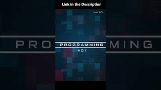 Learn Programming #shorts #learntech