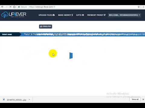 How to download a file from up4ever easy way tutorial #trending #tutorial #windows #like #subscribe