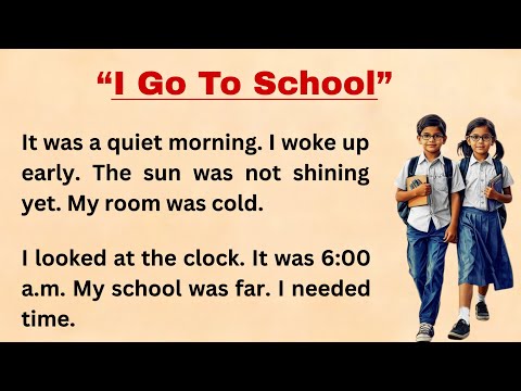 Improve Your English   My  School In English || “I Go To School” || Speaking Skills