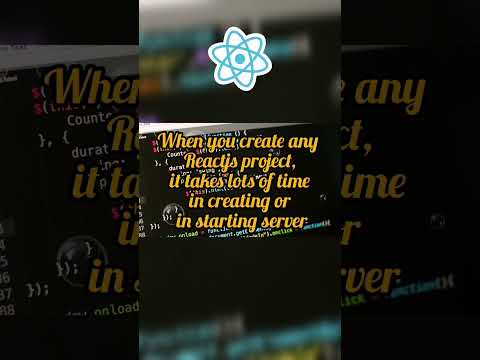 How to create Reactjs project in seconds?? #reactjs #programming #coding #tricks #shorts
