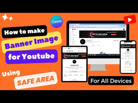 How to Make Banner Image for YouTube #amfahhtech #tech