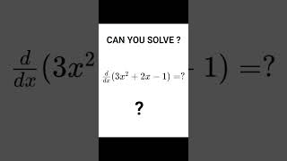 can you solve ? #mathchallenge  #math #challange #iitprep  #mathsfun #learnmath  #brainteaser