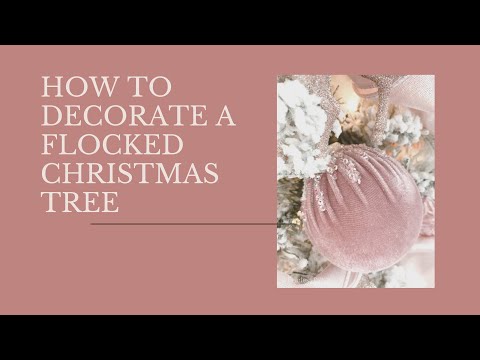 How to Decorate a Flocked Christmas Tree