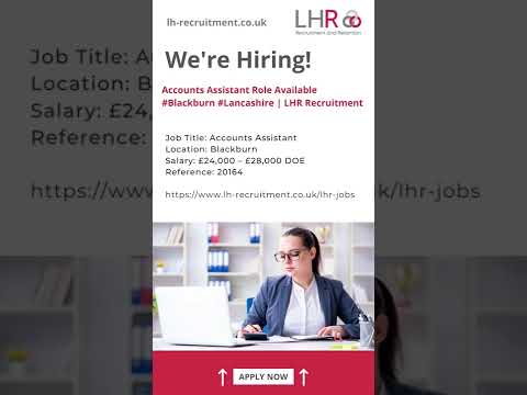 Accounts Assistant Role Available #Blackburn | LHR Recruitment