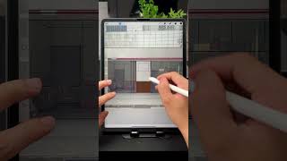 Drawing the interior design on iPad using procreate. #creativetechniques #digitalart #ipaddrawing
