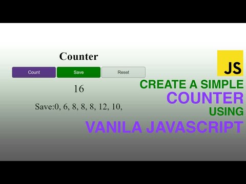 Create a simple counter app using javascript